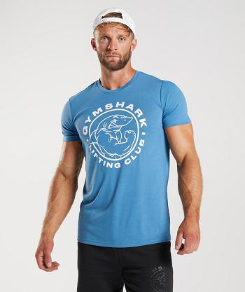 Pánské T Shirts Gymshark Legacy Blankyt | CZ 2475ZUT